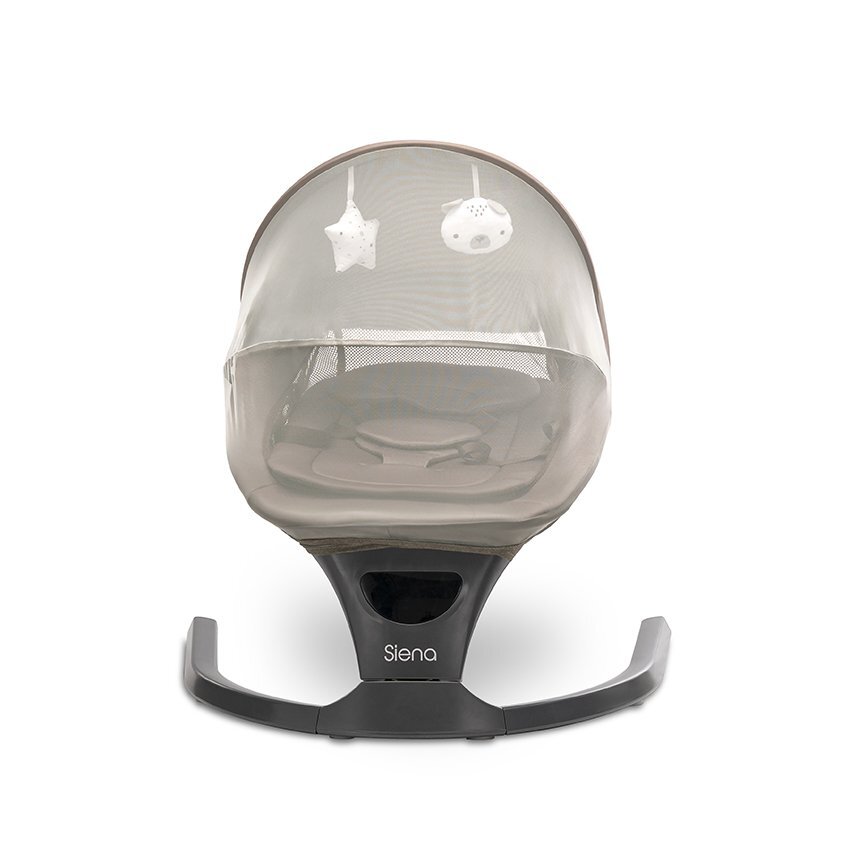 LORELLI Leagan electric Siena Mocha 0-12 luni 5 viteze de leganare senzor inteligent de miscare telecomanda panou muzical