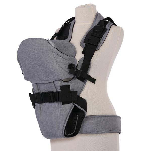LORELLI Marsupiu Weekend Grey Black cu 3 pozitii incusiv pozitia de alaptare
