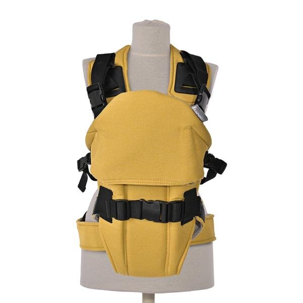 LORELLI Marsupiu Weekend Lemon Curry Black cu 3 pozitii incusiv pozitia de alaptare