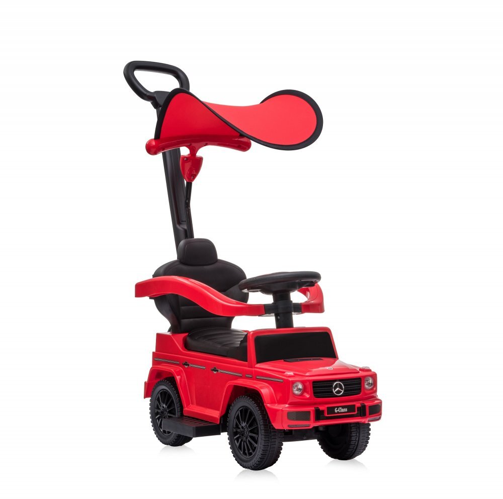 LORELLI Masinuta copii de impins Mercedes-Benz G350D Red cu maner parental si copertina detasabile suport pentru picioare volan cu functii muzicale inaltime de la sol la sezut 26 cm