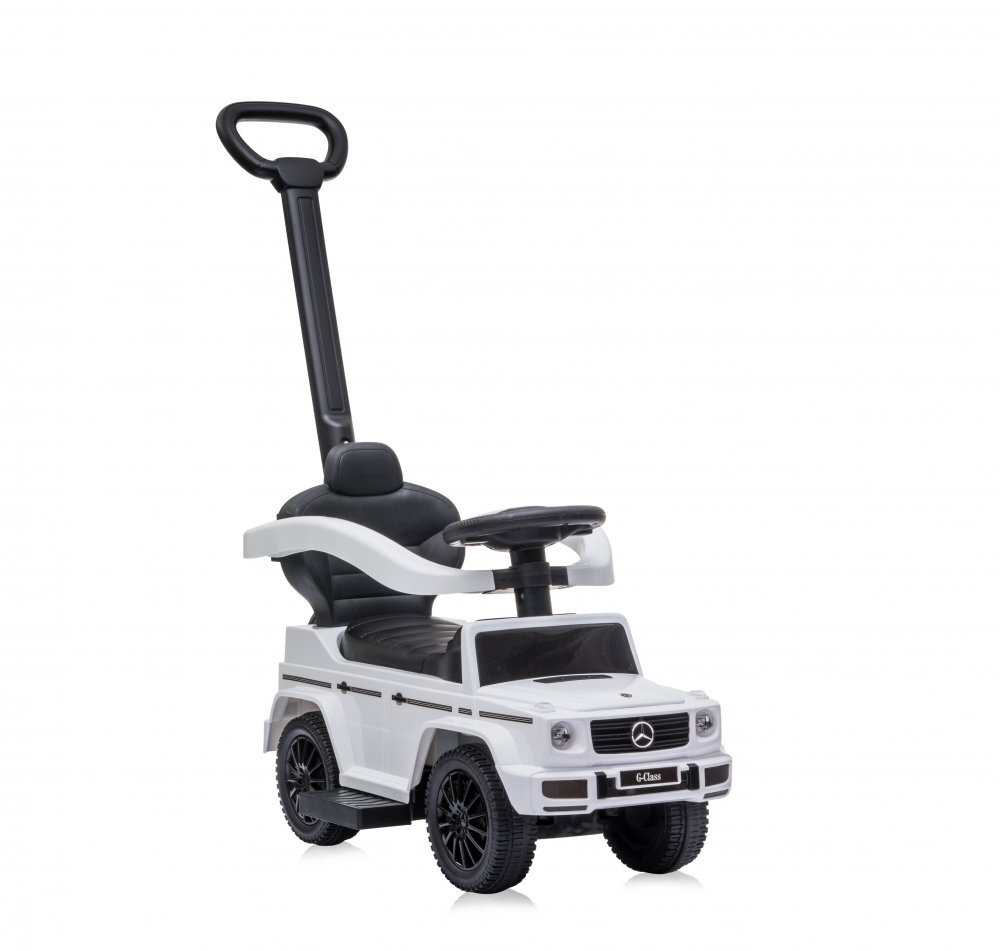 LORELLI Masinuta copii de impins Mercedes-Benz G350D White cu maner parental suport pentru picioare spatiu depozitare jucarii protectie impotriva rasturnarii inaltime de la sol la sezut 26 cm