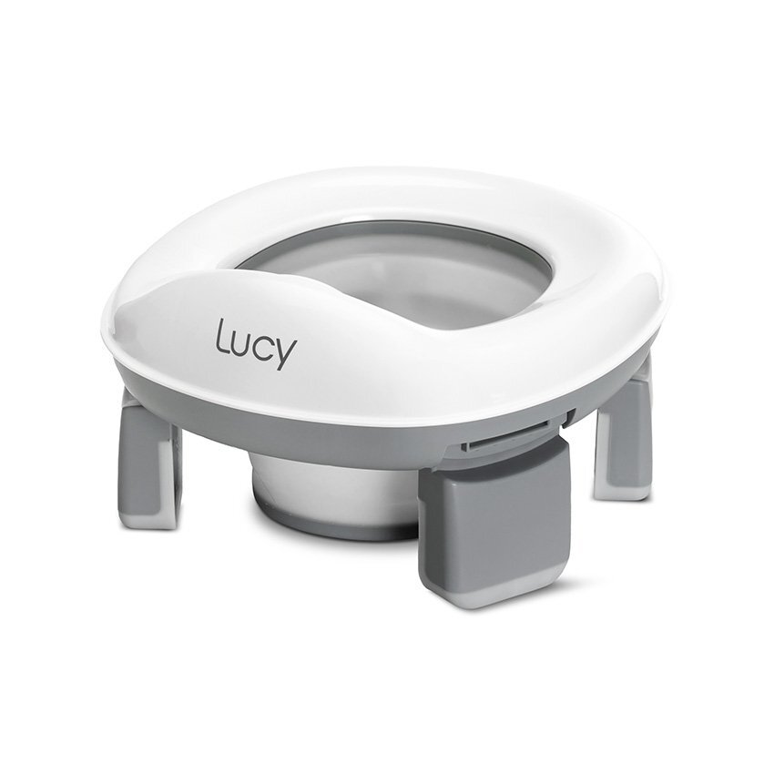 LORELLI Olita pliabila de voiaj 2 in 1 Lucy Grey cu functie reductor WC include geanta de transport si 20 saci de unica folosinta