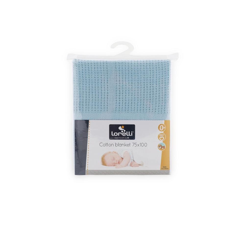 LORELLI Paturica crosetata din bumbac 75 x 100 cm Blue