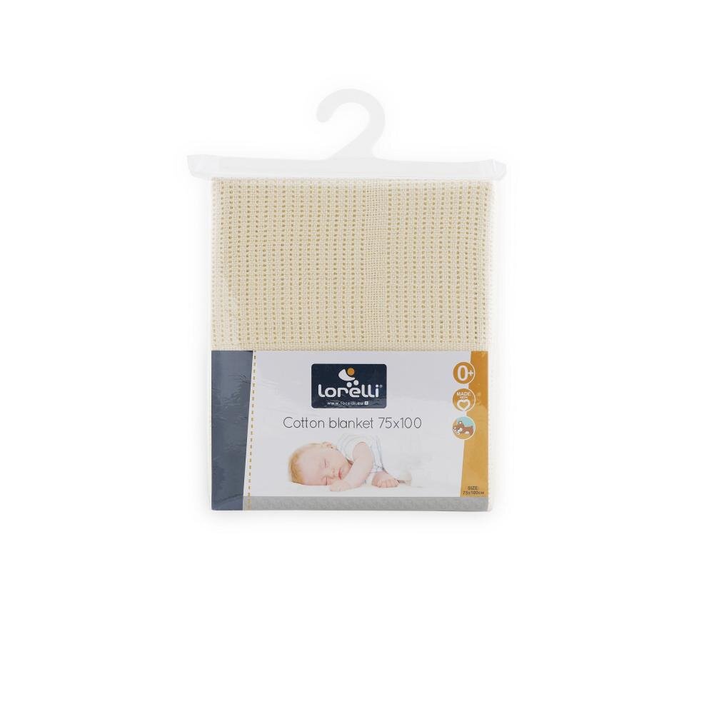 LORELLI Paturica crosetata din bumbac 75 x 100 cm Creme