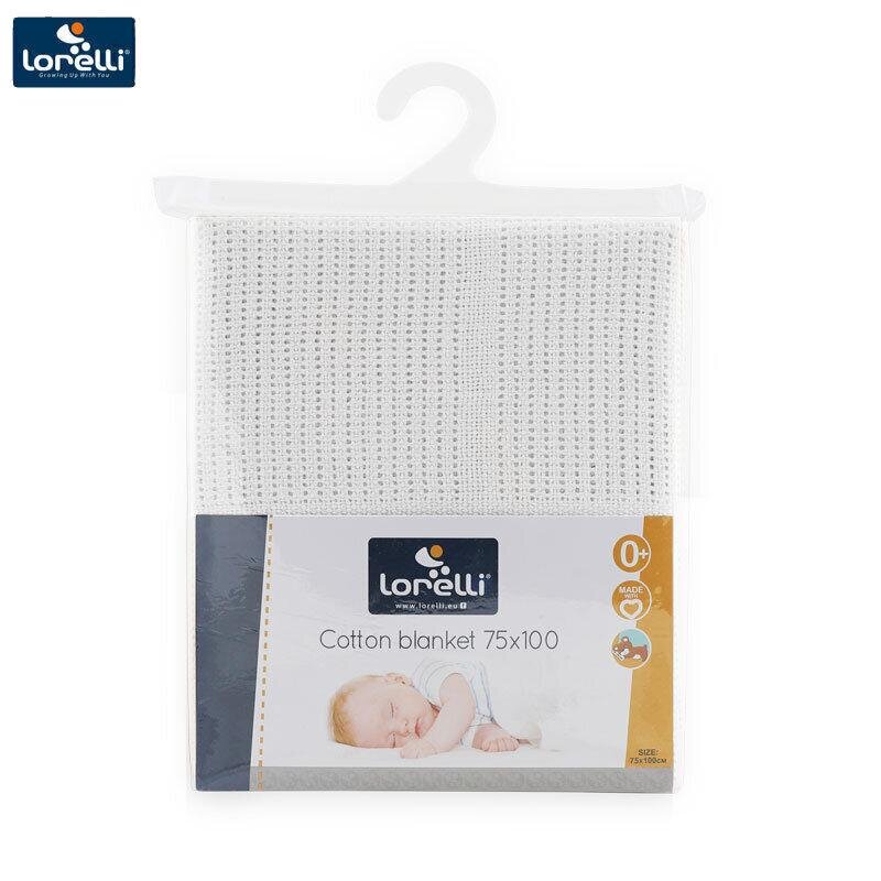 LORELLI Paturica crosetata din bumbac 75 x 100 cm White