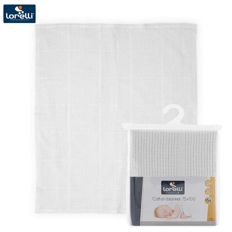 LORELLI Paturica crosetata din bumbac 75 x 100 cm White