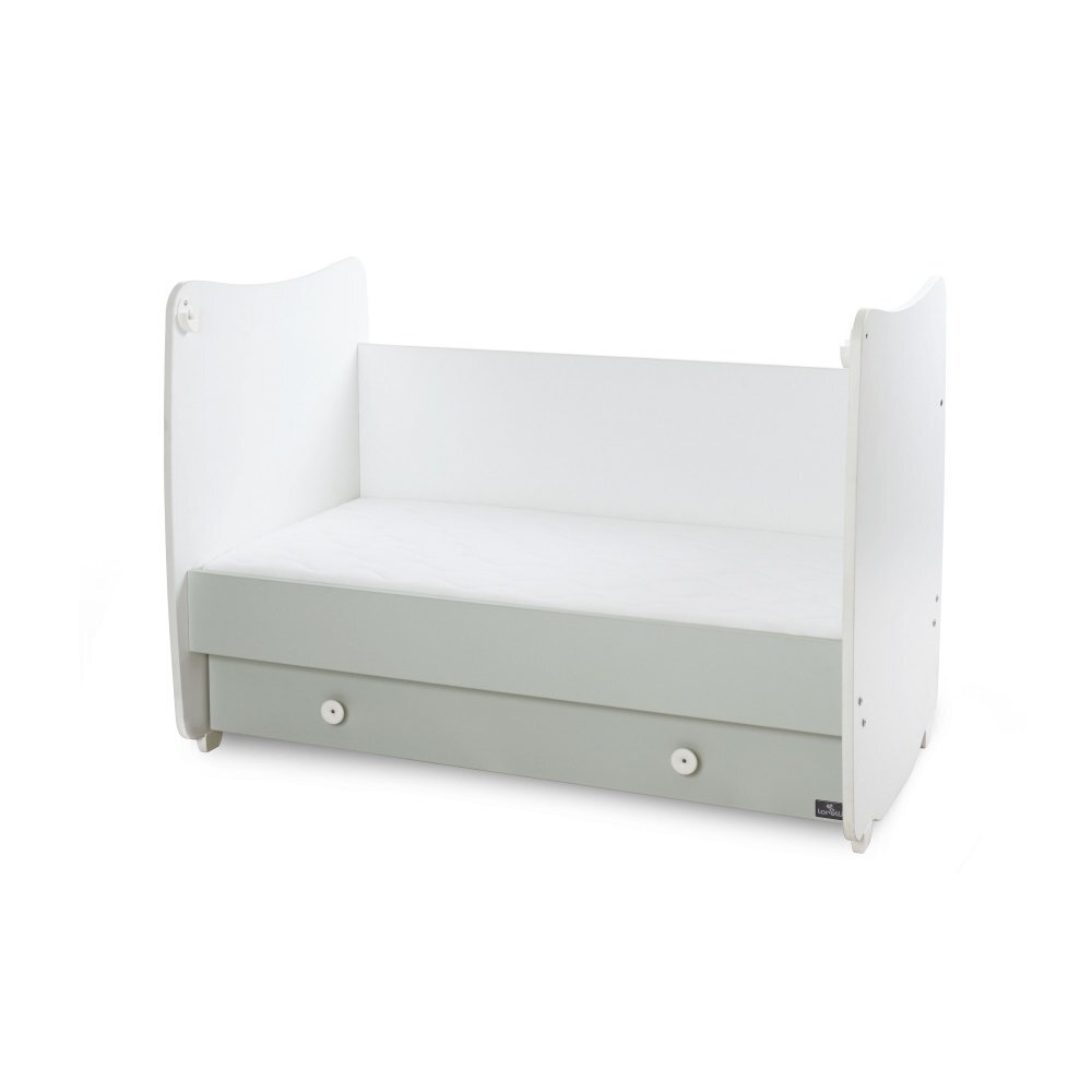 LORELLI Patut balansoar transformabil Dream White Milky Green 60 x 120 cm