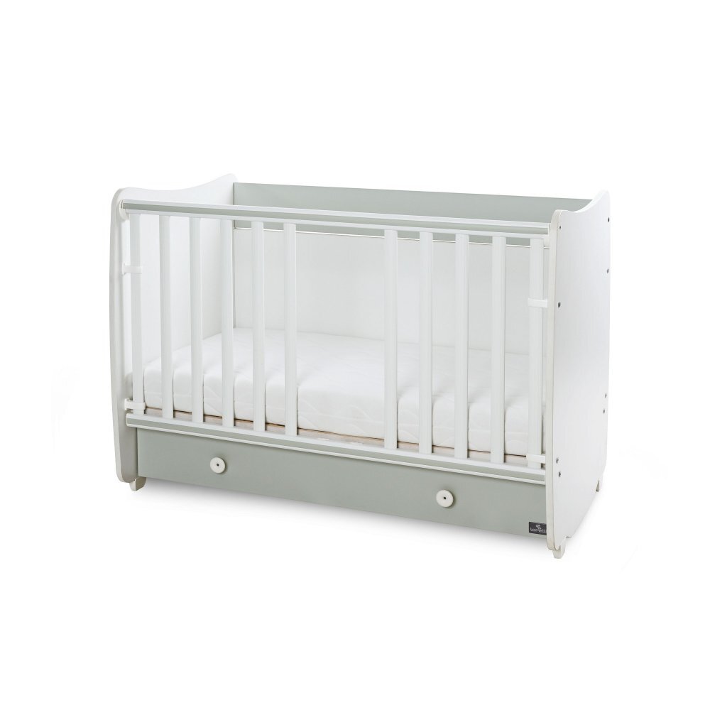 LORELLI Patut balansoar transformabil Dream White Milky Green 60 x 120 cm