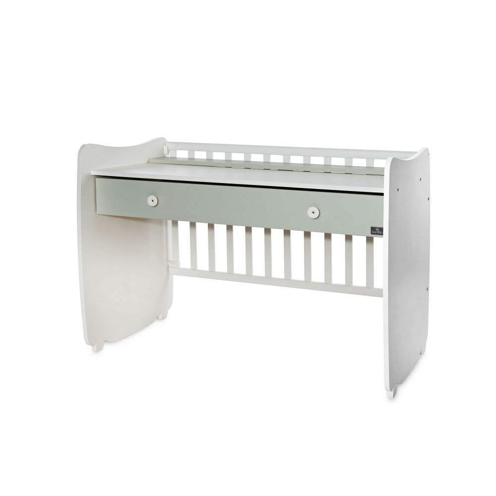 LORELLI Patut balansoar transformabil Dream White Milky Green 60 x 120 cm