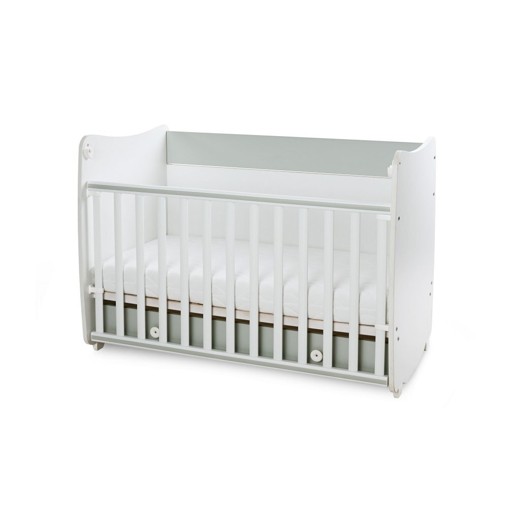 LORELLI Patut balansoar transformabil Dream White Milky Green 60 x 120 cm