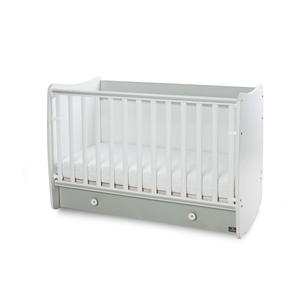 LORELLI Patut balansoar transformabil Dream White Milky Green 60 x 120 cm