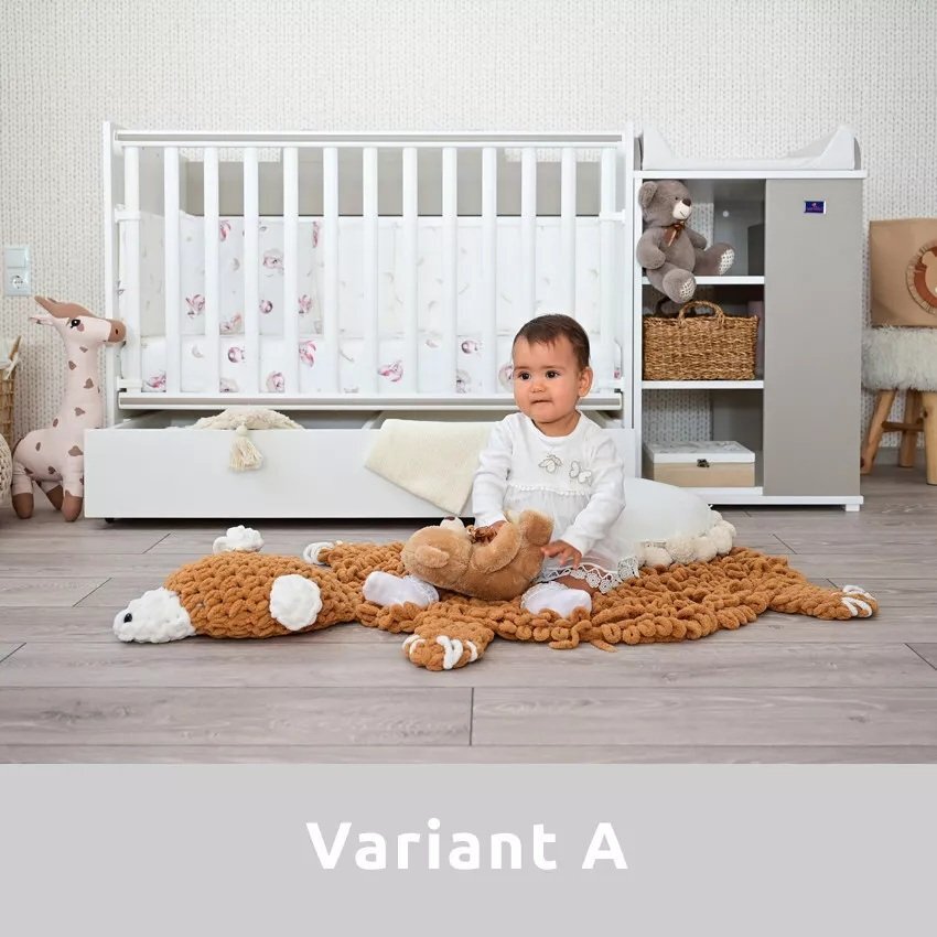 LORELLI Patut modular multifunctional 5 configurari diferite 190 x 72 cm Multi White Amber