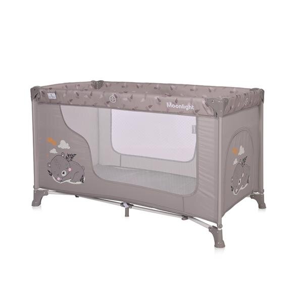 LORELLI Patut pliabil pentru copii Moonlight String Dream deschidere laterala cu fermoar geanta de transport
