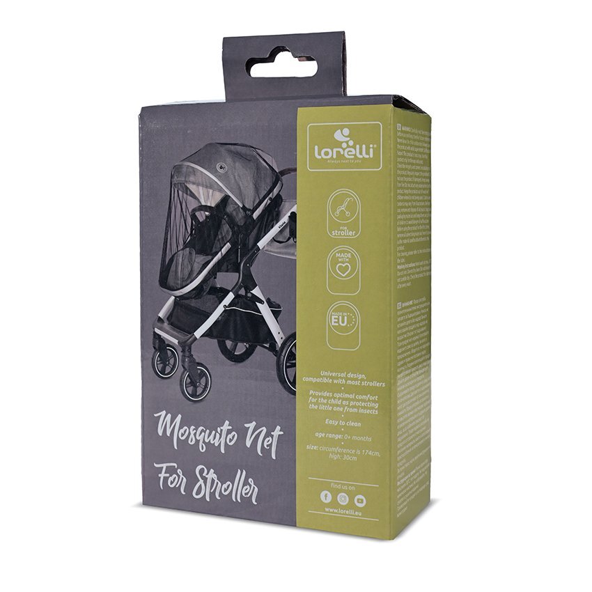 LORELLI Plasa de insecte pentru carucioare Black model universal