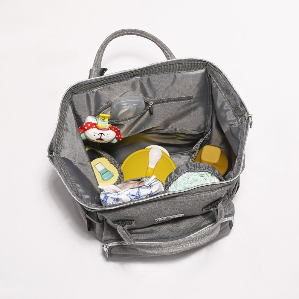 LORELLI Rucsac accesorii bebelusi Tina multiple compartimente Pink Grey