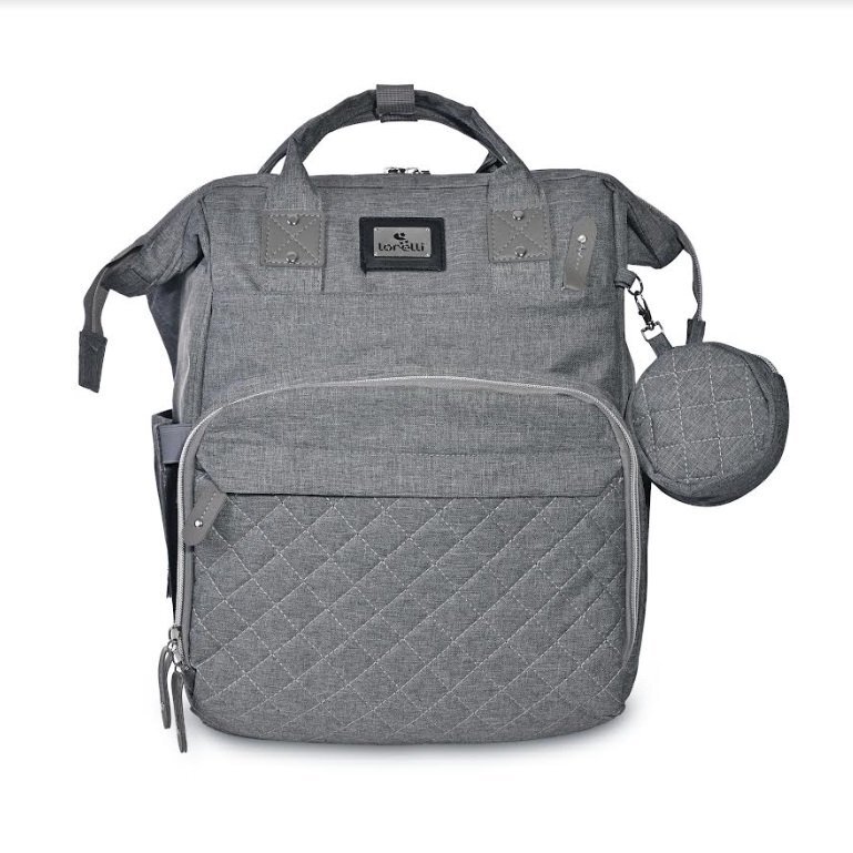 LORELLI Rucsac pentru accesorii bebelusi cu multiple compartimente si buzunar izoterm Danny Grey