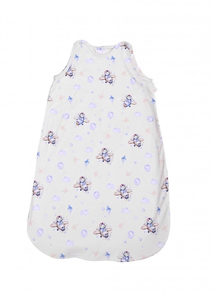 LORELLI Sac de dormit de iarna 95 cm bumbac ranforce Aeroplane Blue