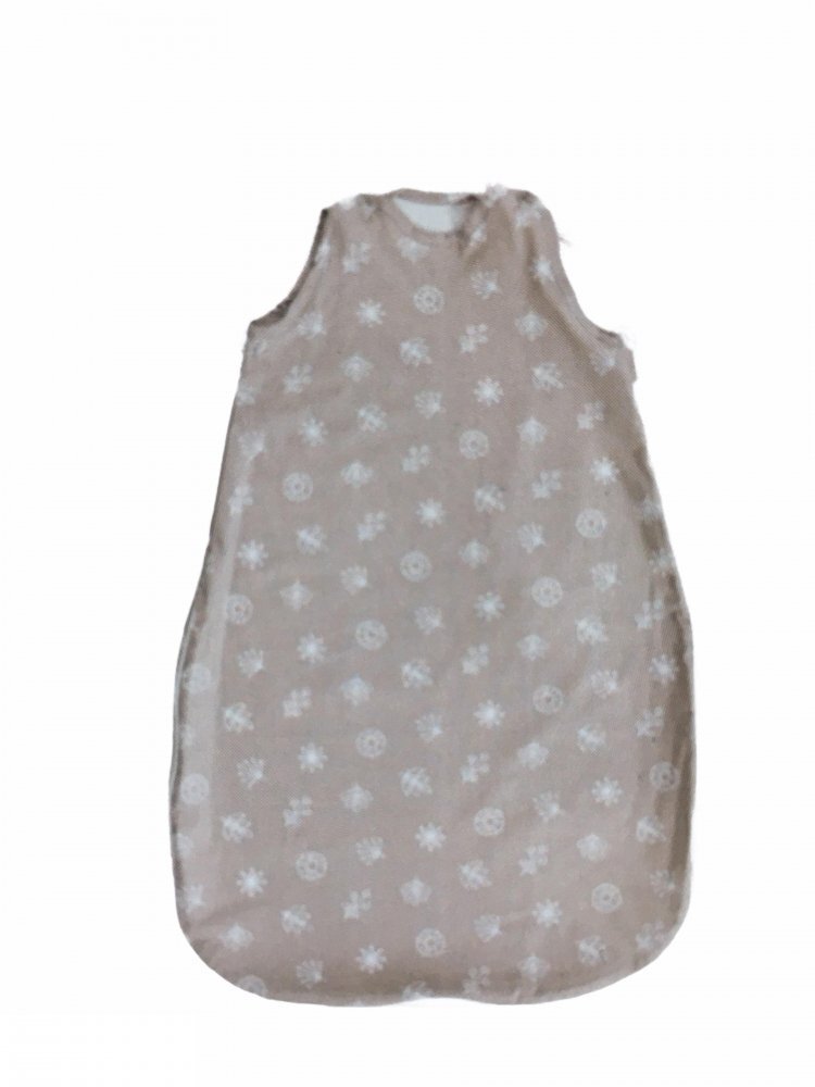 LORELLI Sac de dormit de vara 100 cm bumbac ranforce Abstract Leaves Grey Beige