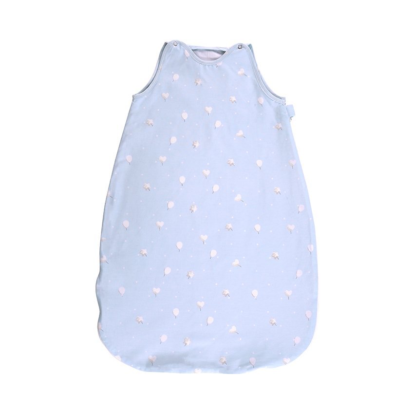 LORELLI Sac de dormit de vara 85 cm 12-18 luni bumbac ranforce Train Blue