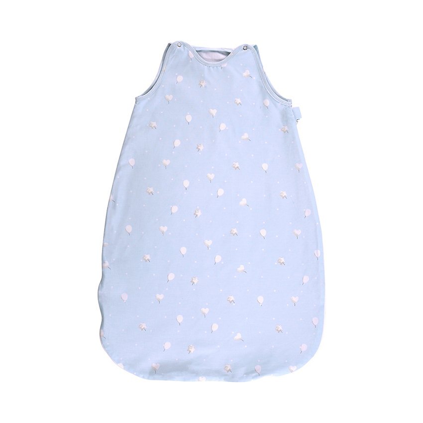 LORELLI Sac de dormit de vara 95 cm 18-24 luni bumbac ranforce Train Blue