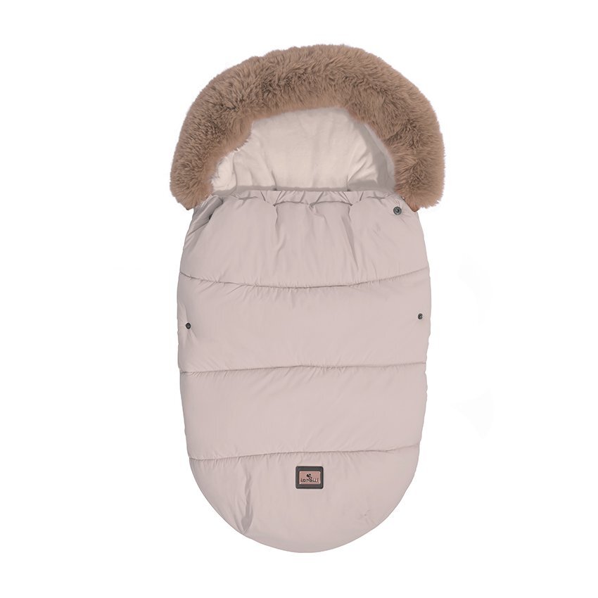 LORELLI Sac termic de iarna pentru carucior Luxe Beige captuseala polar impermeabil cu blanita detasabila