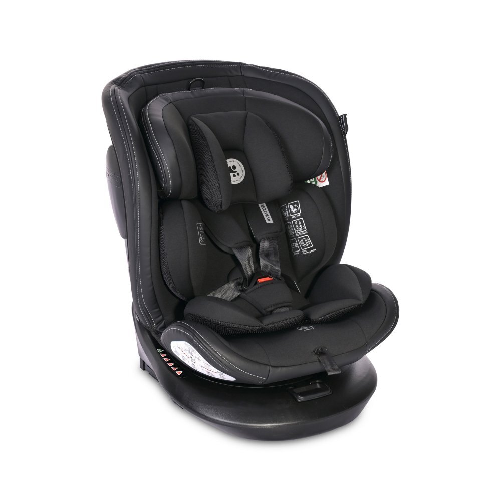 LORELLI Scaun auto Aviator Isofix i-Size 40-150 cm certificat R129 Black Jasper
