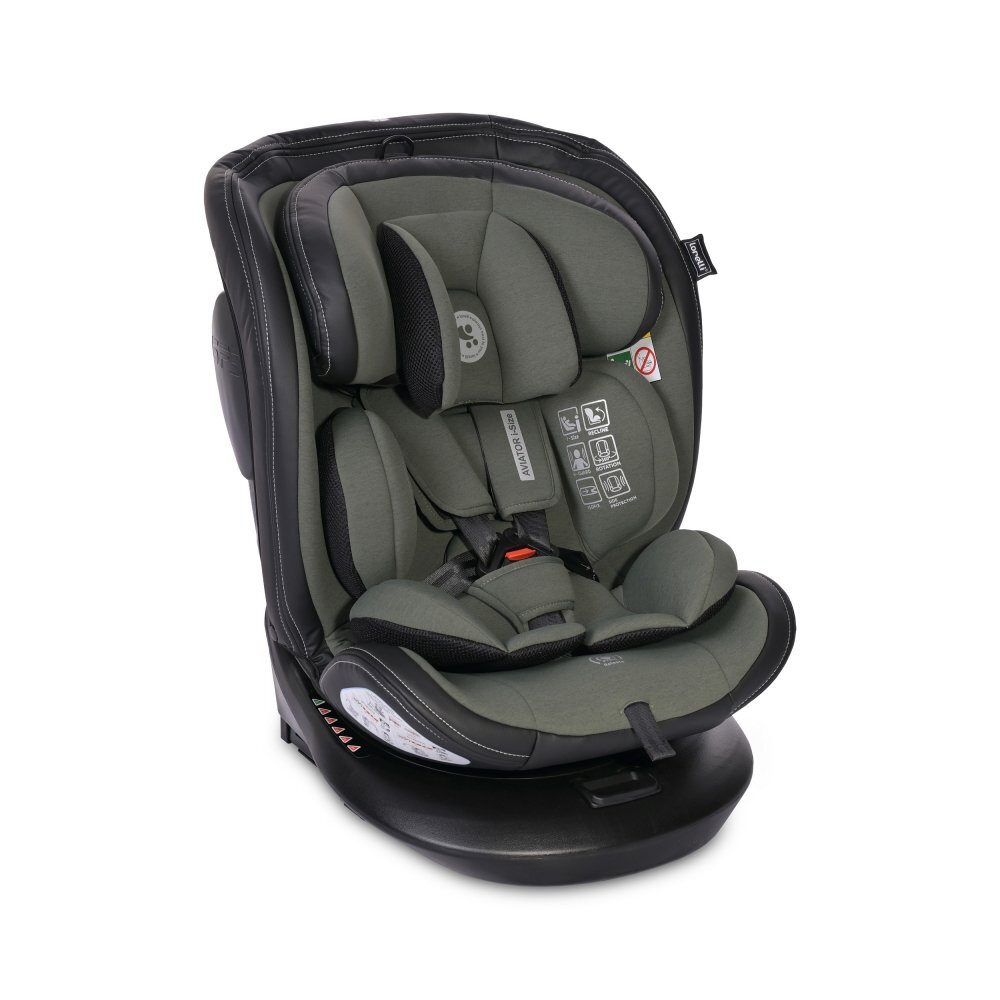 LORELLI Scaun auto Aviator Isofix i-Size 40-150 cm certificat R129 Green
