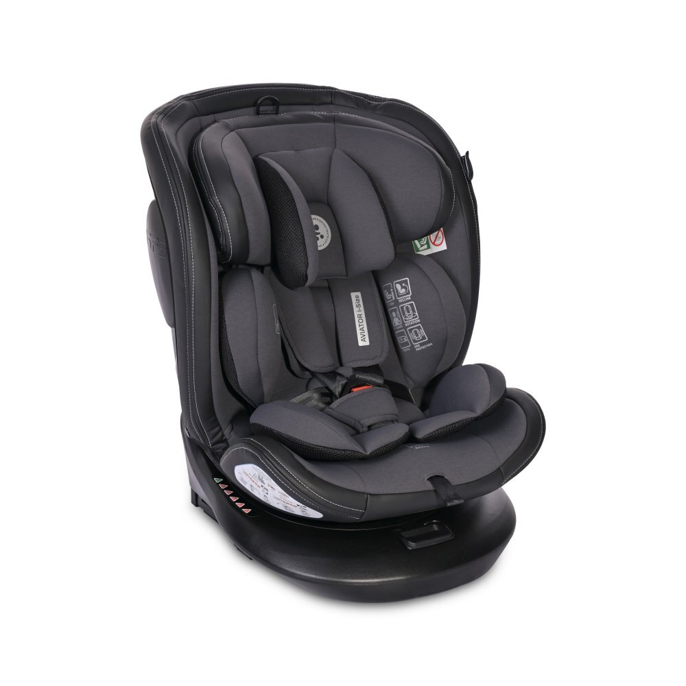 LORELLI Scaun auto Aviator Isofix i-Size 40-150 cm certificat R129 Grey