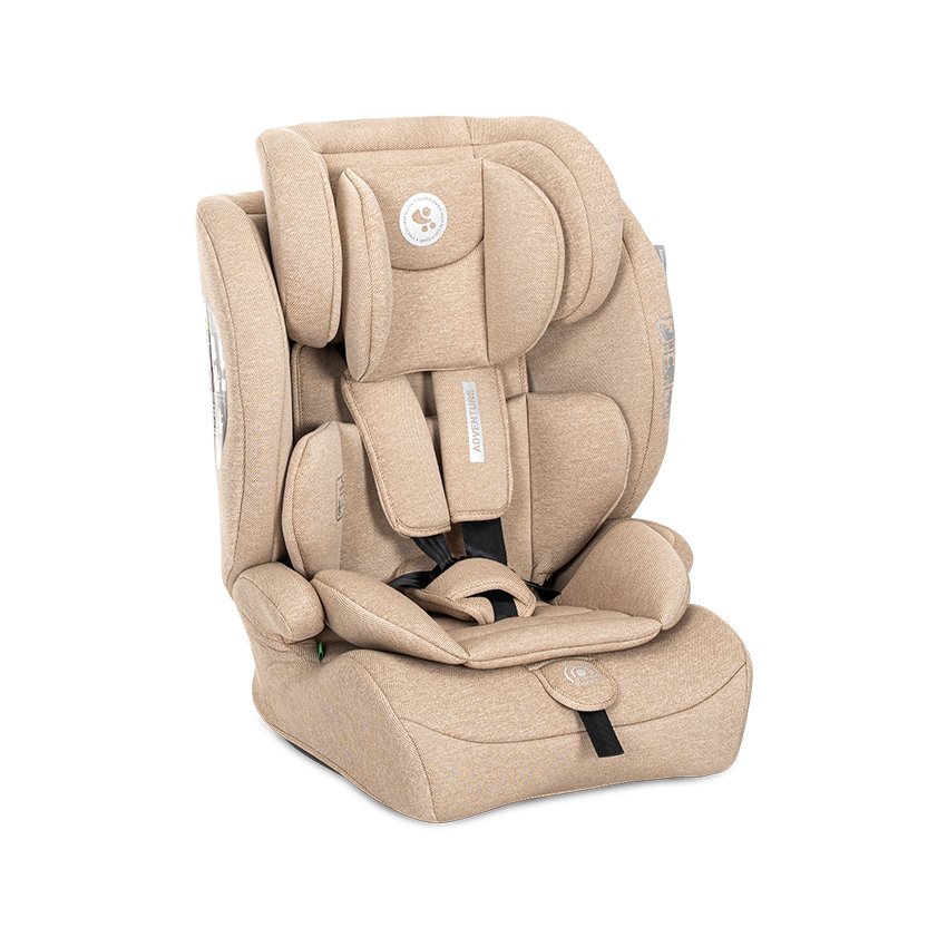 LORELLI Scaun auto pentru copii Adventure Beige i-Size 15 luni-12 ani 76-150 cm tetiera reglabila husa detasabila