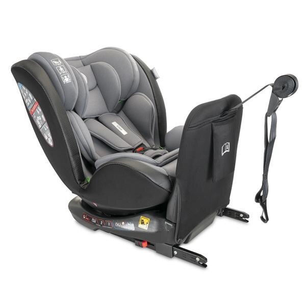 LORELLI Scaun auto pentru copii Ares Grey i-Size isofix anti rebound bar rotativ 40-150 cm 0 luni-12 ani