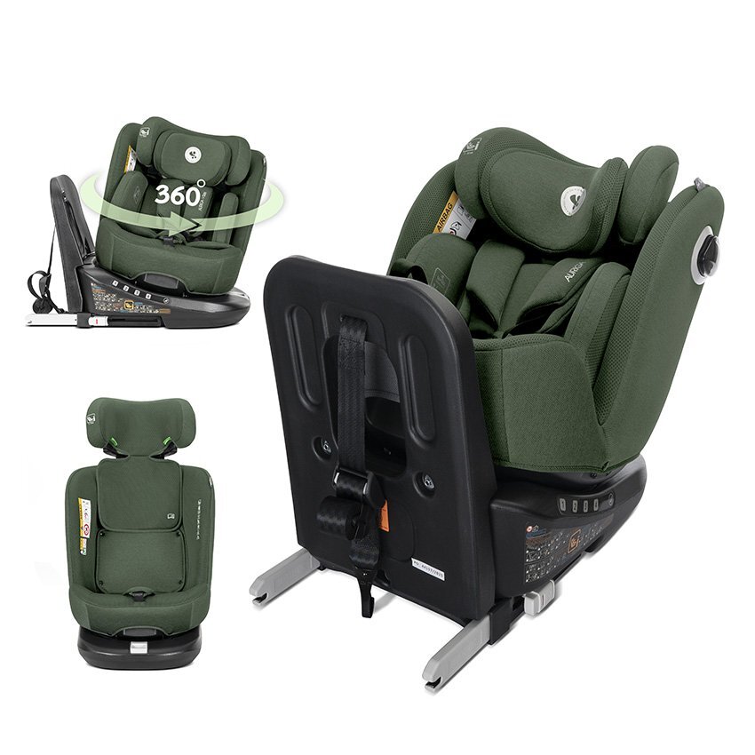 LORELLI Scaun auto pentru copii Auriga Green i-Size isofix anti rebound bar rotativ 360 SPS 0 luni-12 ani 40-150 cm