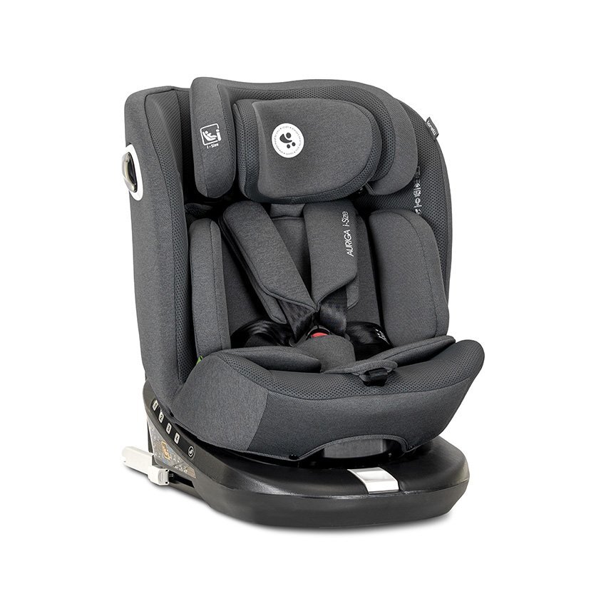 LORELLI Scaun auto pentru copii Auriga Grey i-Size isofix anti rebound bar rotativ 360 SPS 0 luni-12 ani 40-150 cm