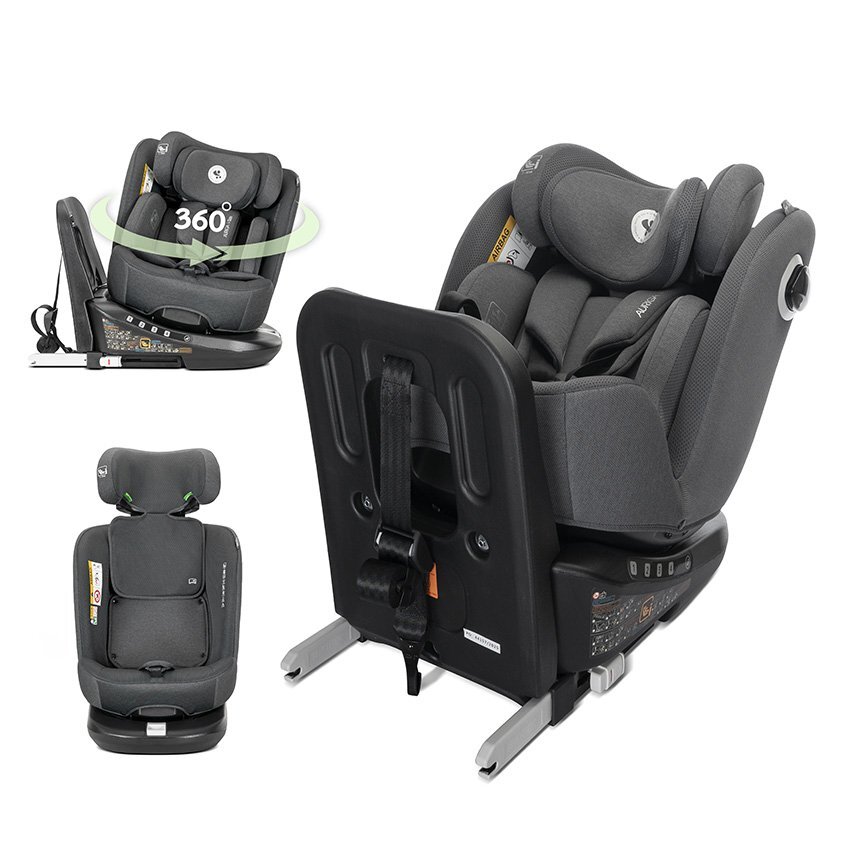 LORELLI Scaun auto pentru copii Auriga Grey i-Size isofix anti rebound bar rotativ 360 SPS 0 luni-12 ani 40-150 cm