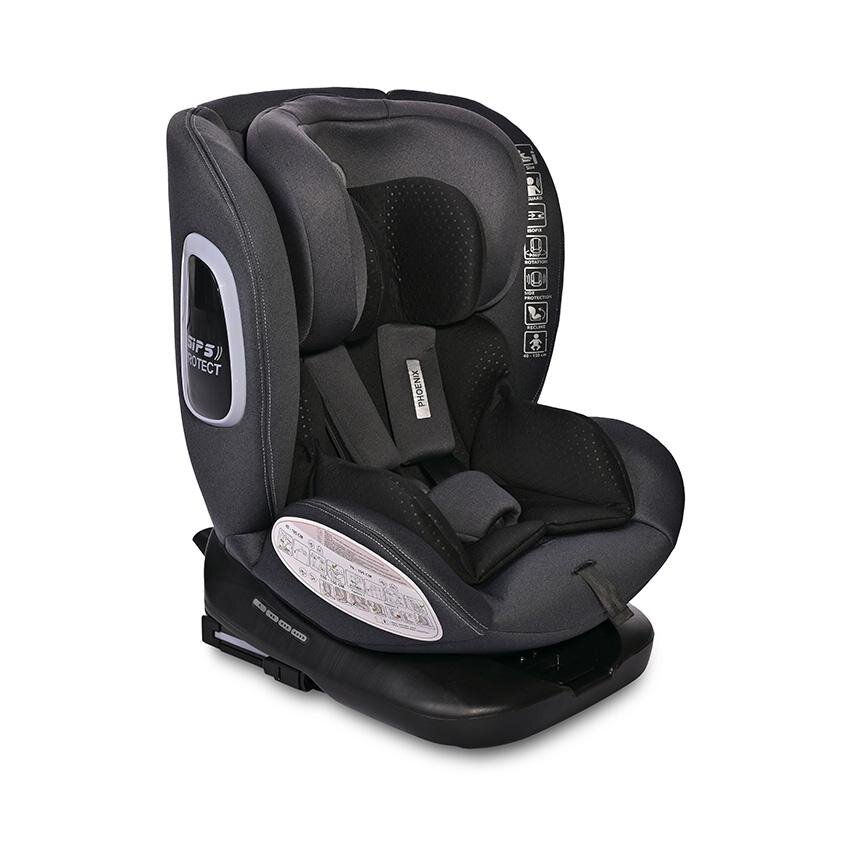 LORELLI Scaun auto pentru copii cu isofix Phoenix i-Size rotativ 40-150 cm Black Jasper