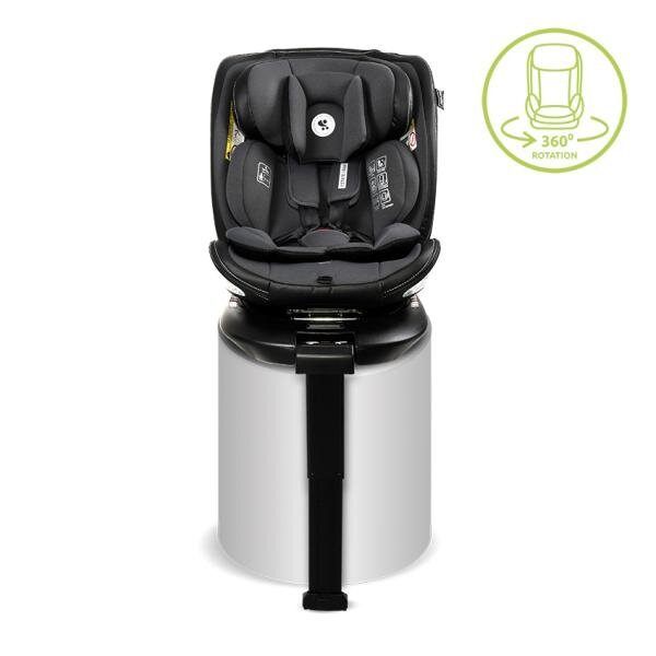 LORELLI Scaun auto pentru copii Estate Grey i-Size isofix baza rotativa picior de sprijin 0 luni-12 ani 40-150 cm