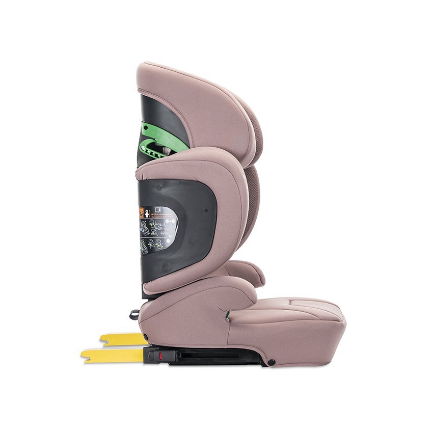 LORELLI Scaun auto pentru copii Growgo Pink cu isofix pliabil protectii laterale extensibile tetiera reglabila 100-150 cm 3-12 ani
