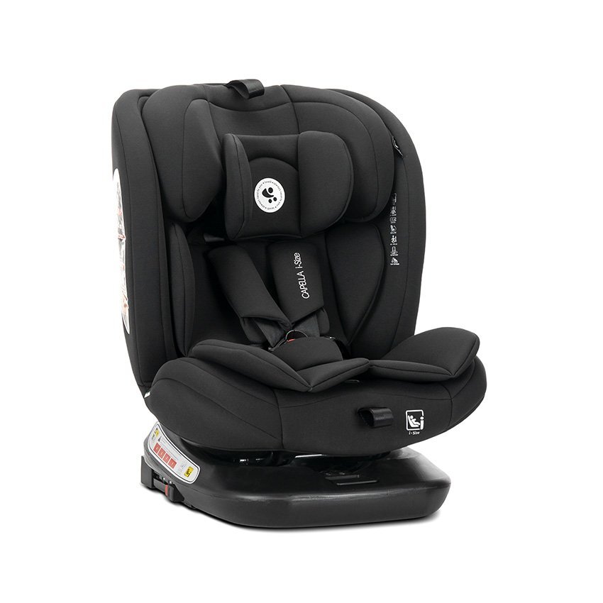 LORELLI Scaun auto pentru copii i-Size Capella Black cu isofix rotativ 360 grade 0 luni-12 ani 40-150 cm