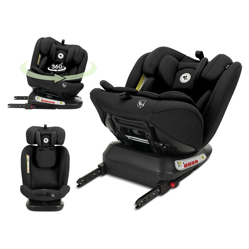 LORELLI Scaun auto pentru copii i-Size Capella Black cu isofix rotativ 360 grade 0 luni-12 ani 40-150 cm