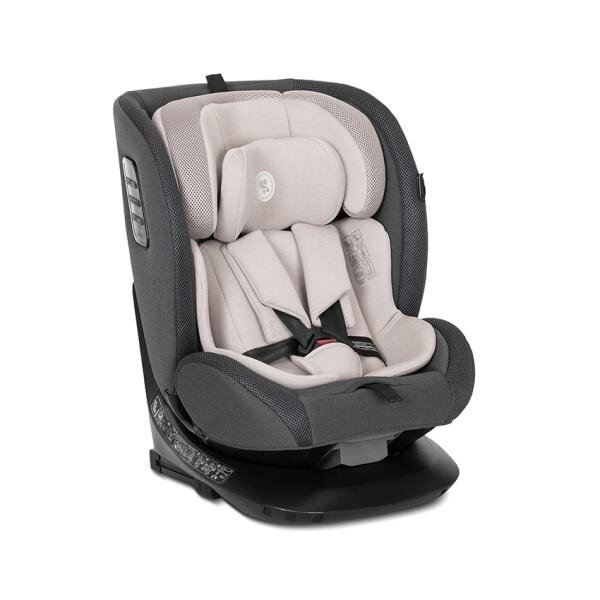 LORELLI Scaun auto pentru copii Monza Beige i-Size isofix rotativ reglabil anti rebound bar protectie laterala SPS husa detasabila 40-150 cm