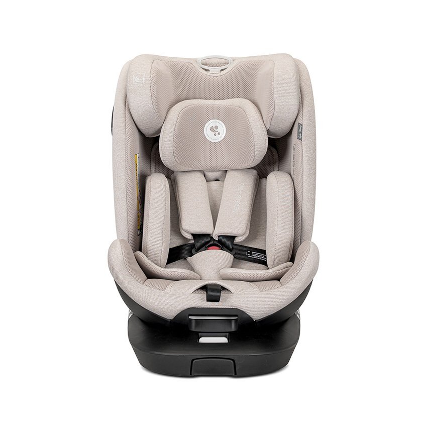 LORELLI Scaun auto pentru copii Perseus Beige i-Size isofix baza rotativa picior de sprijin EPS Memory panou de ventilatie SPS 0 luni-12 ani 40-150 cm