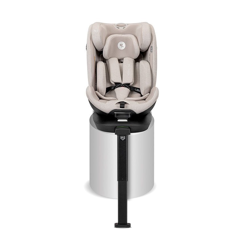 LORELLI Scaun auto pentru copii Perseus Beige i-Size isofix baza rotativa picior de sprijin EPS Memory panou de ventilatie SPS 0 luni-12 ani 40-150 cm