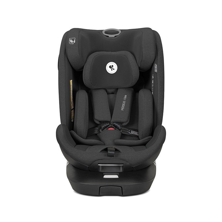 LORELLI Scaun auto pentru copii Perseus Black i-Size isofix baza rotativa picior de sprijin EPS Memory panou de ventilatie SPS 0 luni-12 ani 40-150 cm