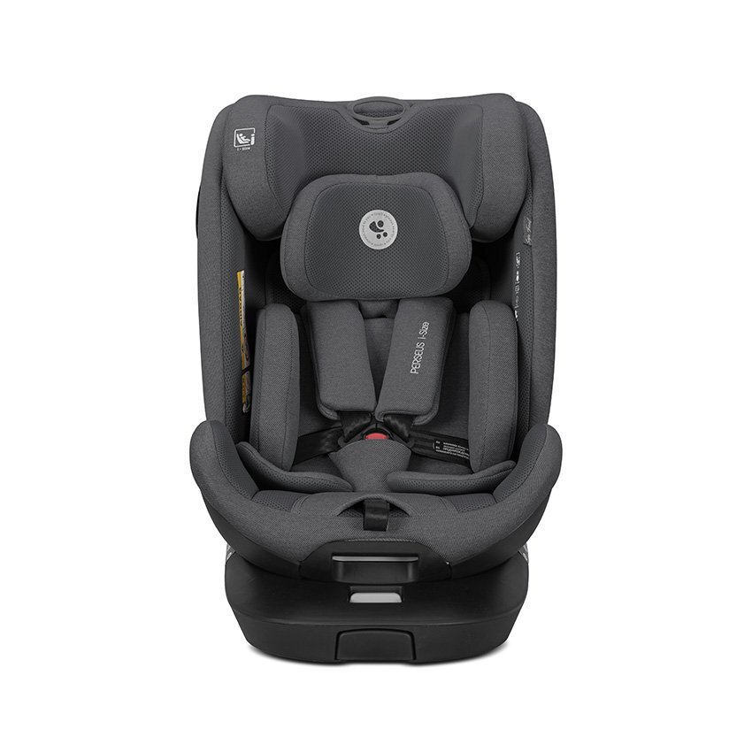 LORELLI Scaun auto pentru copii Perseus Grey i-Size isofix baza rotativa picior de sprijin EPS Memory panou de ventilatie SPS 0 luni-12 ani 40-150 cm