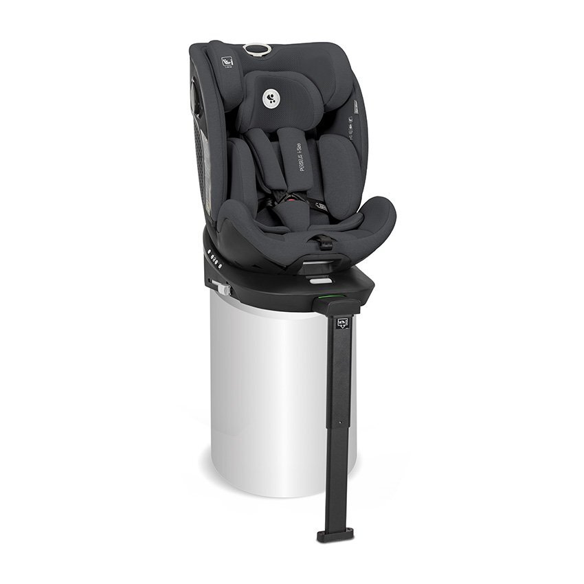 LORELLI Scaun auto pentru copii Perseus Grey i-Size isofix baza rotativa picior de sprijin EPS Memory panou de ventilatie SPS 0 luni-12 ani 40-150 cm