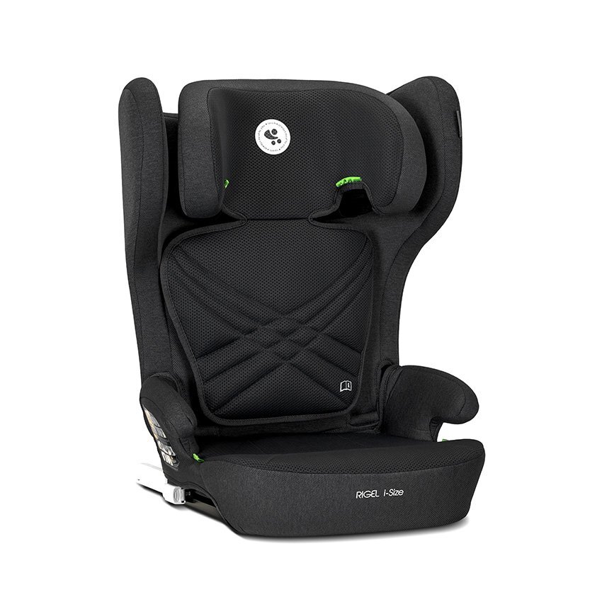 LORELLI Scaun auto pentru copii Rigel Black i-Size isofix pliabil pentru depozitare usoara tetiera reglabila 3 ani-12 ani 100-150 cm