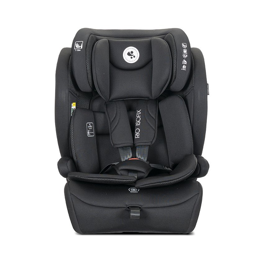 LORELLI Scaun auto pentru copii Rio Black cu isofix Top Tether i-Size 76-150 cm 15 luni-12 ani