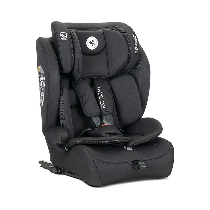 LORELLI Scaun auto pentru copii Rio Black cu isofix Top Tether i-Size 76-150 cm 15 luni-12 ani