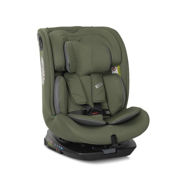 LORELLI Scaun auto pentru copii Rodeo Green Grey i-Size isofix rotativ protectie SPS la impact lateral 0 luni-12 ani 40-150 cm