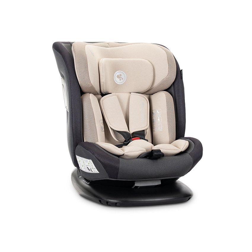 LORELLI Scaun auto pentru copii Sagitta Beige i-Size rotativ 360 protectie laterala SPS spatar reglabil 0-12 ani 40-150 cm SPS