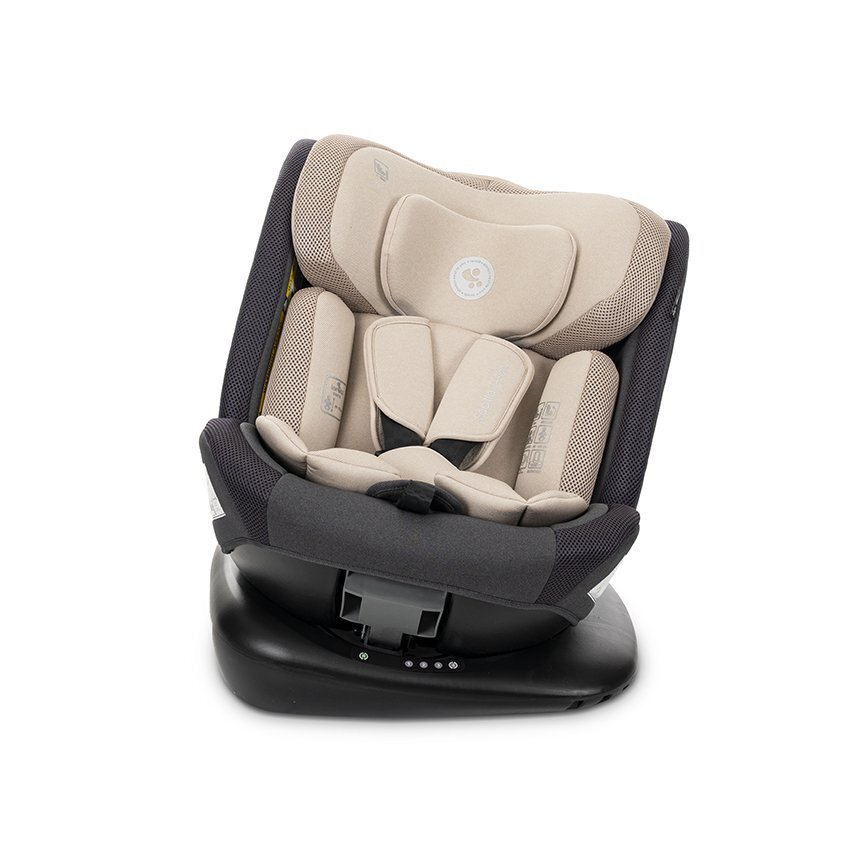 LORELLI Scaun auto pentru copii Sagitta Beige i-Size rotativ 360 protectie laterala SPS spatar reglabil 0-12 ani 40-150 cm SPS